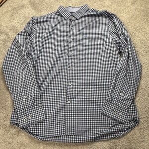 Tommy Bahama Island Men's XL Long Sleeve Button Up Plaid 100% Pima Cotton